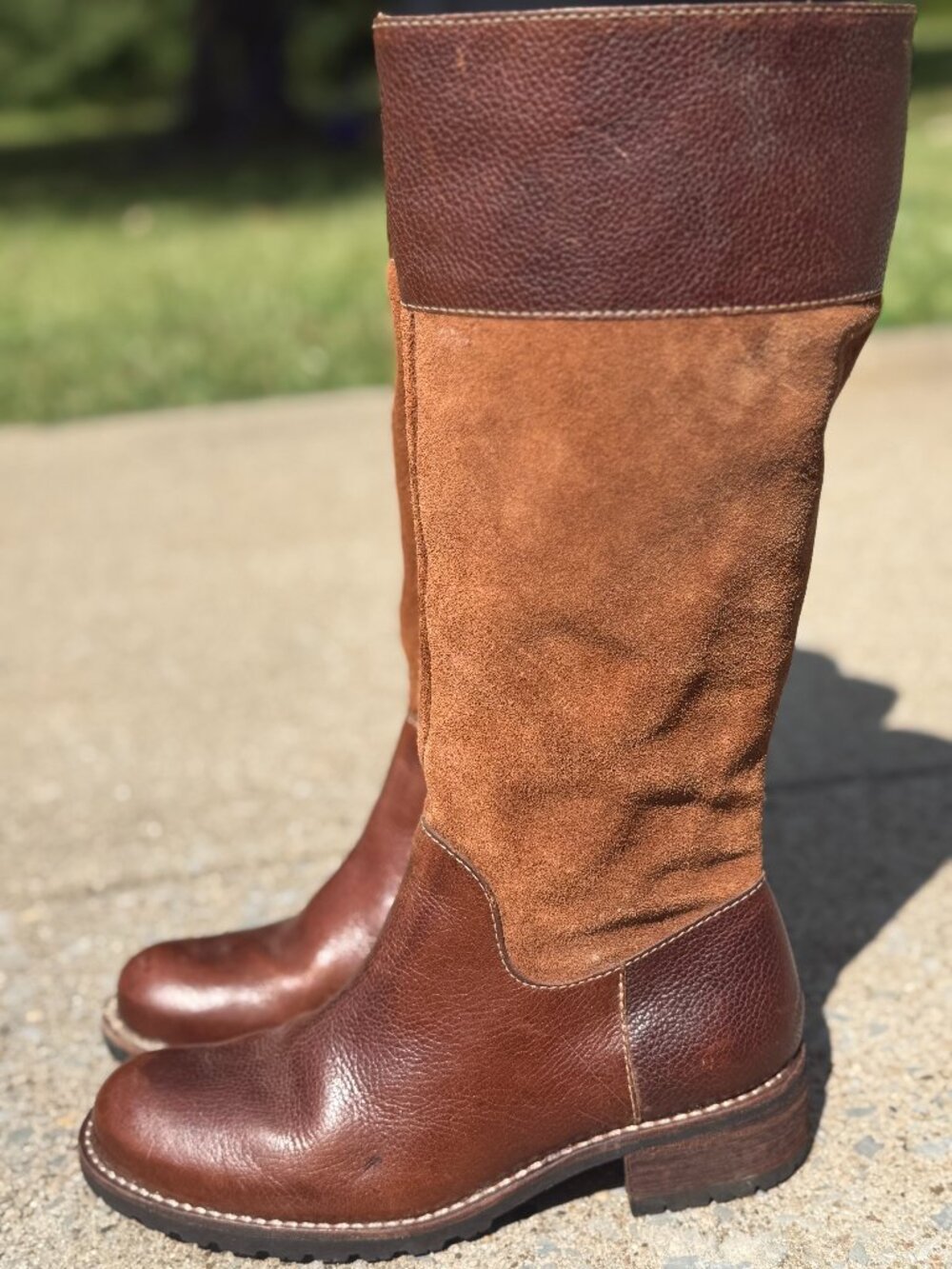 LL Bean Leather Suede Riding Boots 6 Riding Core Equestrian Countryside 4112